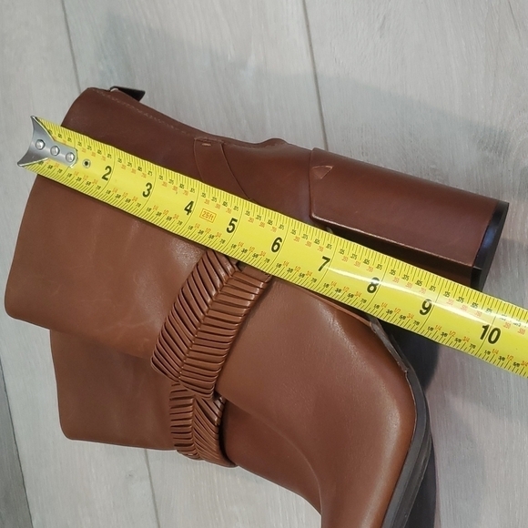 AD & DAUGHTERS Womens Anthropologie Mid Calf Heels Leather Booties shoes sz 6.5 - Picture 15 of 16